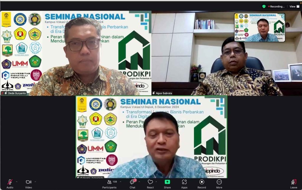 Three presenter in a online seminar